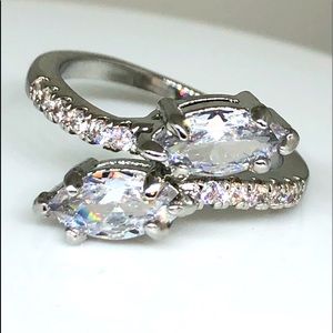 14kw Gold Filled Marquis Cut CZ Ring